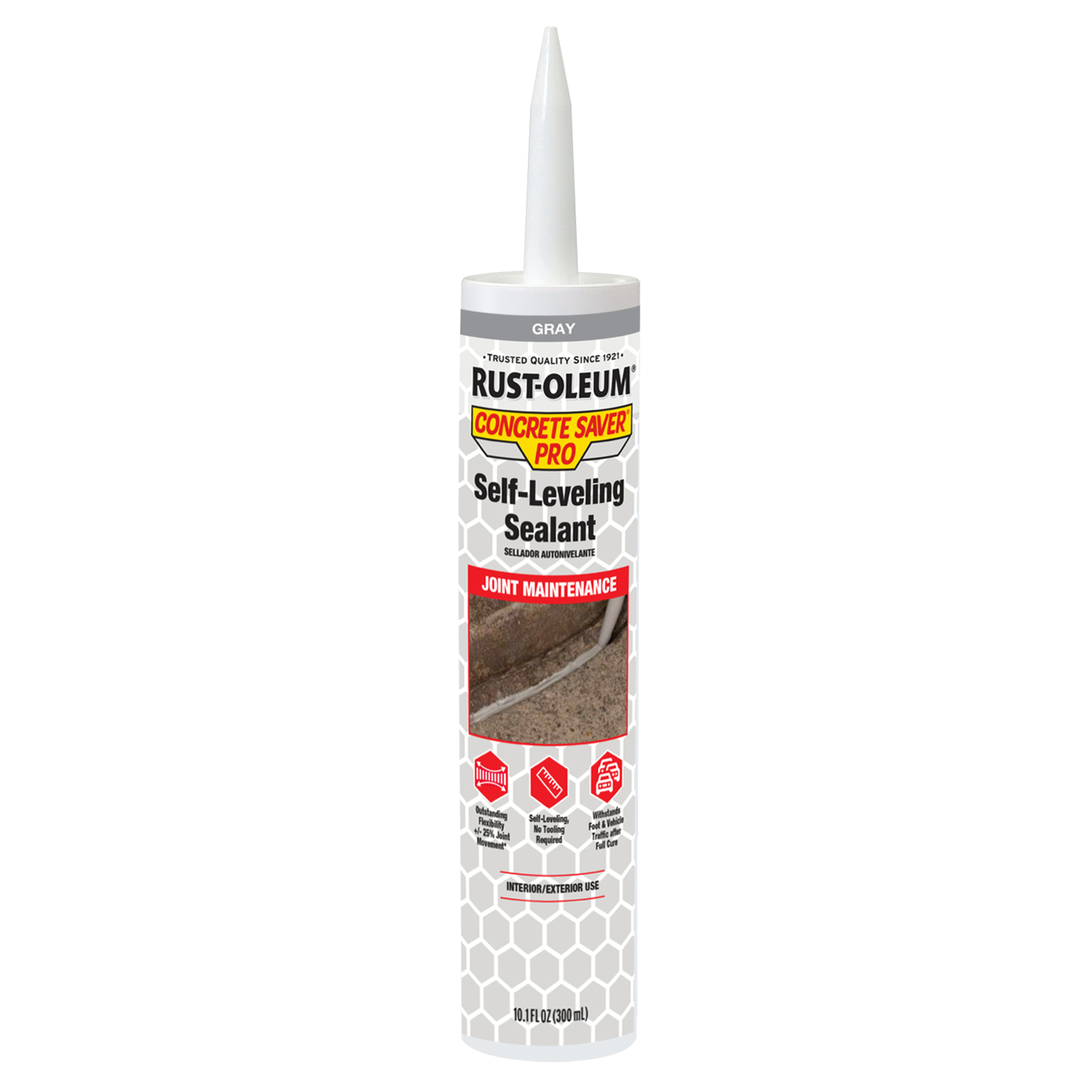 Rust-oleum, Self-Leveling Sealant, Gray, 10.1 oz, 12 Pk, Model# 392530DS
